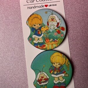 rainbow brite car coasters